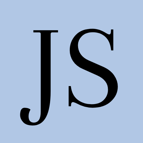 logo carré fond bleu clair JS